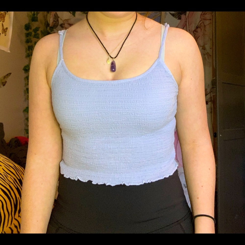 •Super cute ribbed Brandy Melville tank top💫🌊